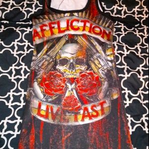 Affliction Dress with Black Lace